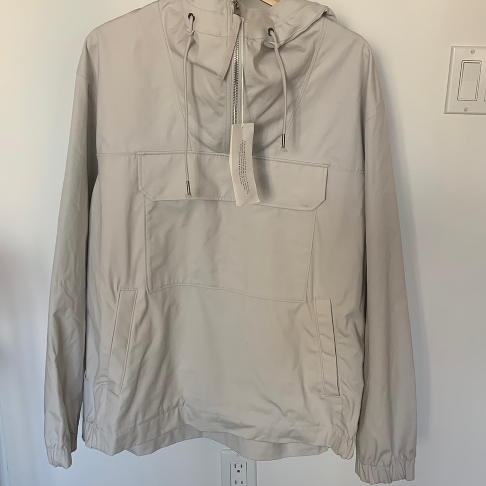 NWT Arket Cotton anorak jacket. Never worn. Large hood and pockets on front.